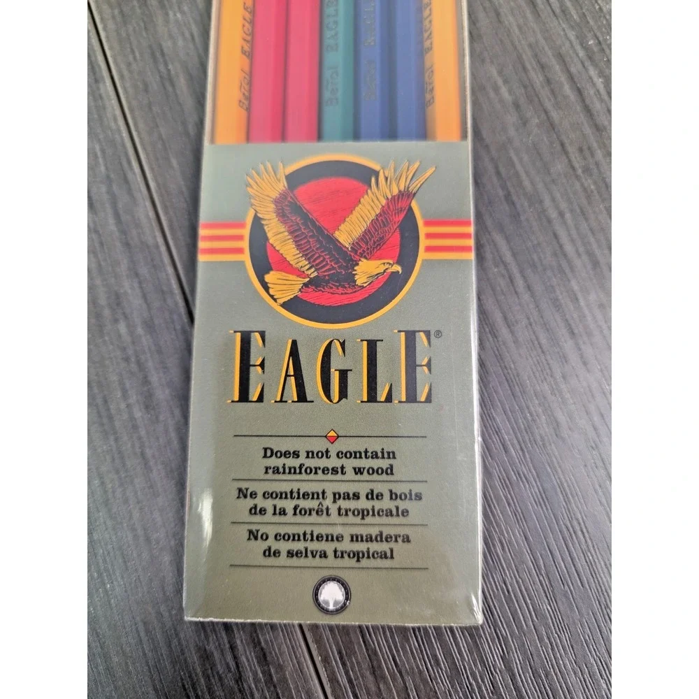 Berol EAGLE 224 Pencils HB 2 (1 ) Sealed pack of 7 USA Made Vintage